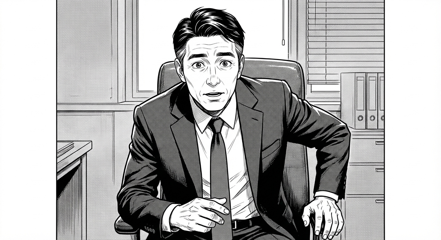 손님이 진지하게 가격을 묻는 표정